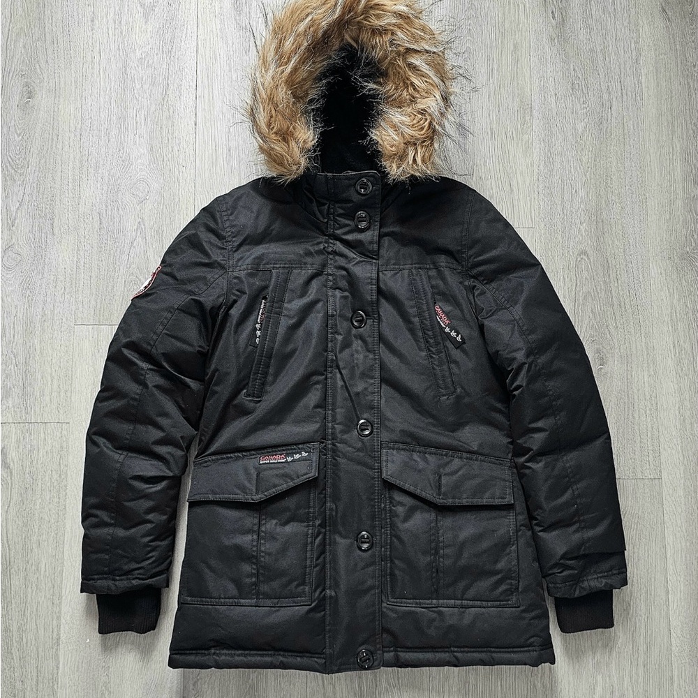 Canada Weather Gear Women’s Black Winter Parka Sz Small